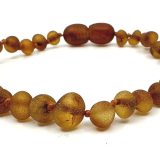 Teething Bracelet Raw Cognac