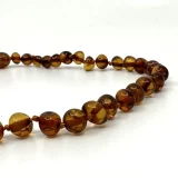 Polished Cognac Amber Teething Necklace