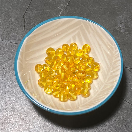 Lemon Amber Polished Beads