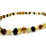 Mixed Colours Amber Teething Necklace