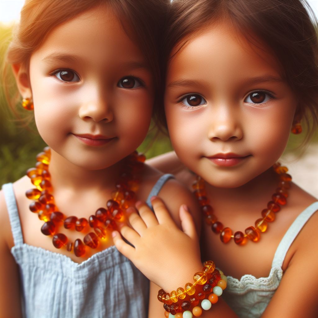 Amber necklaces and bracelets