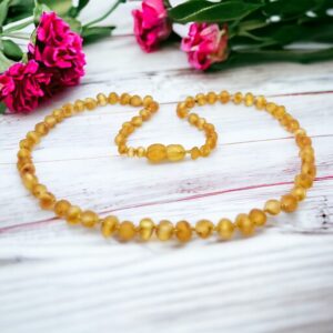 Amber Necklace Honey Raw