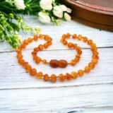 Amber Teething Necklace Cognac Raw