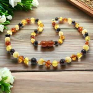 Amber Teething Necklace Mixed