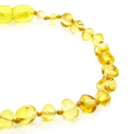 Amber Bracelet – Lemon – Polished Bead